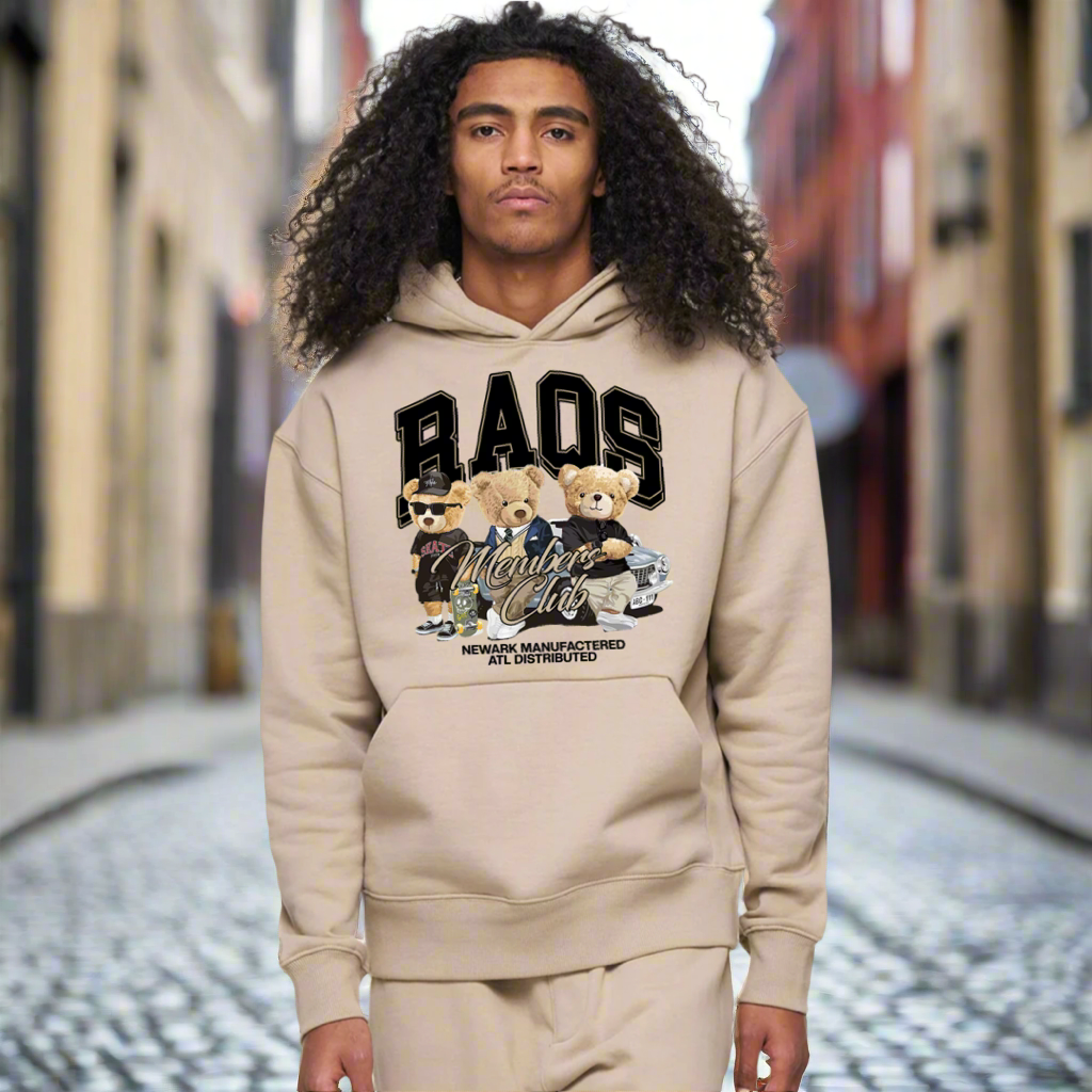 3 boss bears heavy fleece pull over