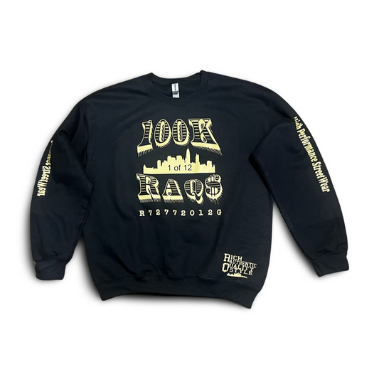 100 (Raćks)  Raqs sweat shirt.