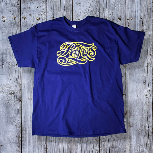 RaqsGear sponsor tee “blue/yellow”