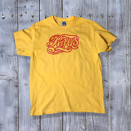 RaqsGear sponsored tee "yellow/red"