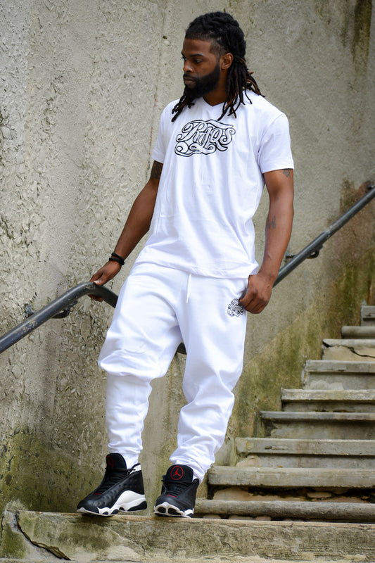 RaqsGear classic joggers “white”