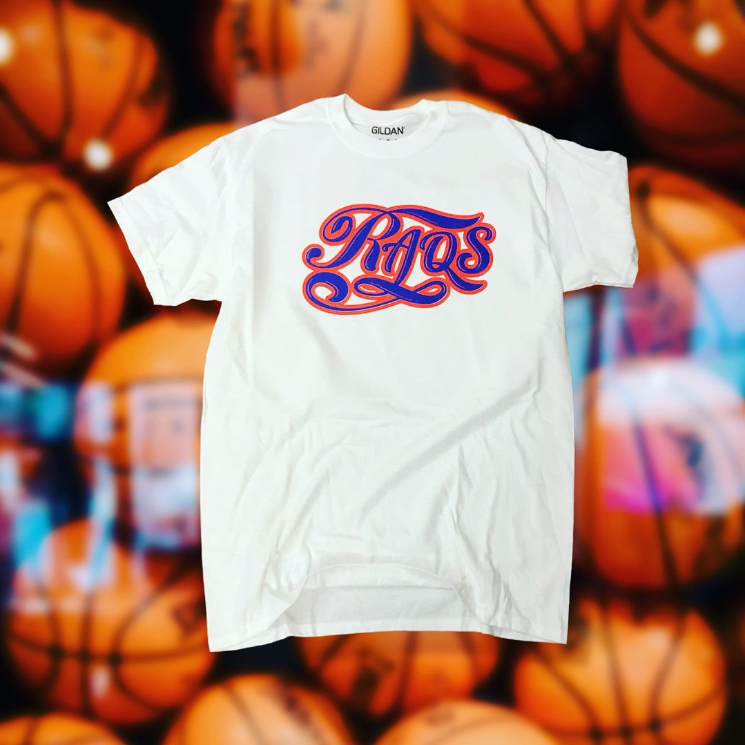 RaqsGear logo tee (Knicks/Mets)